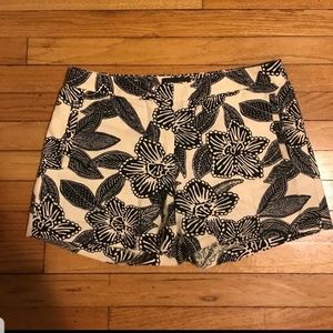 Jcrew Black & Cream Shorts
